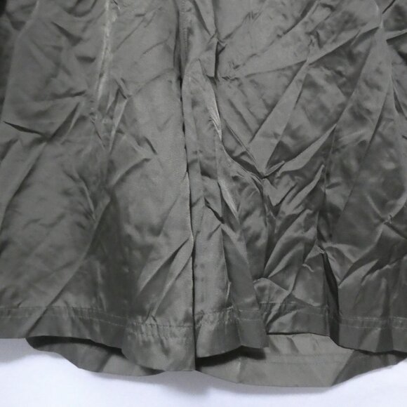 ADIDAS | large | Olive Green Exercise Shorts W/ White Stripe Panels | No Pockets - Picture 7 of 16